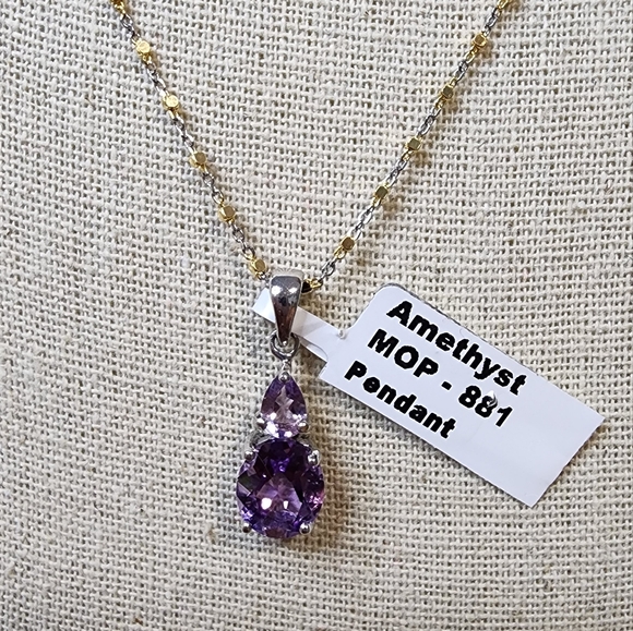 Real AMETHYST Necklace - Picture 2 of 2